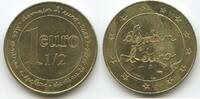 Frankreich 1½ Euro Medaille - Werbung für den Euro M1036 - Leclerc - demain l'euro C.CARDOT Gr -
