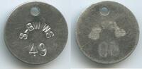 Deutschland Berlin Werkzeugmarke T499 - S-BW WS 49 - S-Bahnbetriebswerk Wannsee Wertmarke -