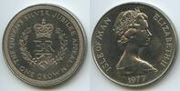 Isle of Man One Crown GS737 -25th Anniversary of the Accession of Queen Elizabeth II -