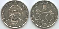 Ungarn Magyar Köztársaság 200 Forint Silber H0242 - Hungary Deák Ferenc -