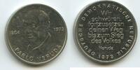 Deutsche Demokratische Republik DDR Propagandamedaille Pablo Neruda 1904-1973 Ø26,5 mm GY1002 - Wir schwören fortzusetzen deinen Weg bis zum Sieg des Volkes ??? -