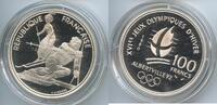 Frankreich 100 Francs GS935 - Olympiade Albertville 1992 Slalom Skiing France -