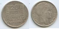 Frankreich 20 Francs Silber M#5741 - Laureate France -
