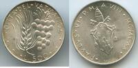 Vatikan Italien-Kirchenstaat 500 Lire Silber G1484 - Weizen und Weintrauben - Papst Paul VI. 1963-1978 Vatican City -