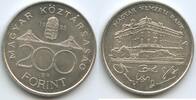 Ungarn Magyar Köztársaság 200 Forint Silber H0206 - Magyar Nemzeti Bank Hungary -