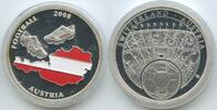 Österreich Medaille versilbert GY164 - Fussball Europameisterschaft Österreich-Schweiz Austria -