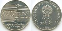 Ungarn Magyar Népköztársaság 100 Forint Silber H0997 - Buda & Pest Hungary -