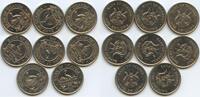 Uganda 8 x 1 Shilling GS649 - 8 Coins Lot -