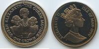 Insel Man - Isle of Man One Crown GS824 - 85th Anniversary of the Birth of the Queen Mother - Elizabeth II. -