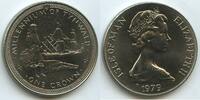 Insel Man - Isle of Man One Crown GS1167 - Millennium of Tynwald Sail-Ship - Elizabeth II. -