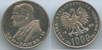 Polen 1000 Zlotych GS813 - Papstbesuch Johannes Paul II. - Visit of Pope John Paul II. Poland -