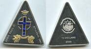 Liberia 10 Dollars Silber teilvergoldet GS546 - Kreuz mit Stein Papst Johannes Paul II. -