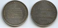 Deutsches Reich Frankfurt Religiöse Silbermedaille GX187 - Dritte Säkularfeier der Reformation RAR -