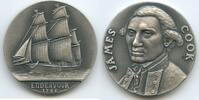 Portugal Silbermedaille GX1283 - James Cook Endeavour Segelschiff Nummer 58/250 -