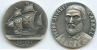 Portugal Silbermedaille GX1286 - Pedro Alvares Cabral El-Rey Segelschiff Nr. 54/250 -