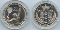 Niue 50 Dollars Silber G0196 - Boris Becker Tennis Wimbledon Champion 1985-1986 - Olympiade Seoul -