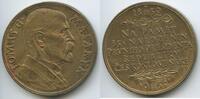 Tschechoslowakei Große Bronzemedaille GN1606 - Tomáš Garrigue Masaryk 1850-1937 Czechoslovakia -