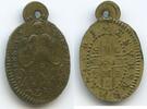Deutsches Reich Pestsegenmedaille Wallfahrtsmedaille Pilger M3979 - Zachariassegen Benediktuskreuz Extrem selten Zachariasschild -