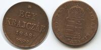 Ungarn Freiheitskampf Egy Krajczár G5453 - Freiheitskampf Hungary War of Independence Coinage -