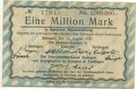 Deutsches Reich Weimar 1 Million Mark GB341 - Oberamtssparkasse Balingen Ebingen Tailfingen Paper Money Germany -