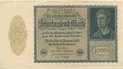 Deutsches Reich Weimar 10000 Mark Banknote GB418 - Reichsbanknote Paper Money Germany Banknote -