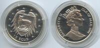 Insel Man - Isle of Man 15 Ecus Silber H1032 - Manx Cat - Queen Elizabeth II. -