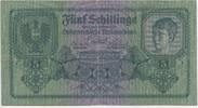 Österreich 1.Republik 5 Schilling GB110 - Banknote SEHR RAR Austria -