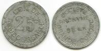 25 Centimes Token Coinage 1915 Komoren - Société anonyme G1045 - RAR French Comoros Société Anonyme de la Grande Comore Sehr schön, oxidiert