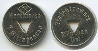 Deutschland Bundesrepublik Bayern 1 Mittagessen Wertmarke Jeton Token T621 - Studentenwerk München Uni -