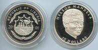 Liberia 10 Dollars Silber G3065 - Nelson Mandela Proof -