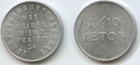 Österreich Wien Wertmarke 1/10 Jeton Token M217 - Vergnügungsunternehmen Max Feigel Wien 2 Prater 34 -