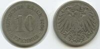 Deutsches Reich Kaiserreich 10 Pfennig G9583 -Wilhelm I. 1871-1888 Germany Empire -