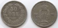 Schweden 50 Öre G15623 - SEHR RAR Oskar II.1872-1907 Sweden -