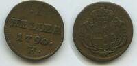RDR Österreich Vorderösterreich 1 Heller G4915 - SEHR RAR Josef II. 1780-1790 -