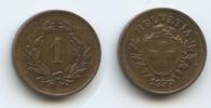 Schweiz Eidgenossenschaft 1 Rappen G11419 - Federal State Switzerland Suisse Confoederation Helvetia -