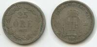 Schweden 25 Öre (25 Øre) Silber G4871 - Oskar II. 1872-1907 Sweden -