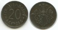 Deutsches Reich 20 Pfennig Notgeld T379 - Strassenbahn Leipzig Token Coinage Germany -