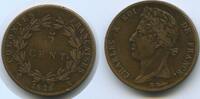 Französische Kolonien Guyana French Guiana 5 Centimes G2668 - Guadeloupe Martinique Saint Dominique French colonies Charles X. -