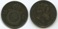 Brasilien 20 Reis 1868 G9859 - Pedro II. 1868-1870 Brazil Brésil Sehr schön
