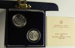 Italien Republik 200 + 500 Lire Silber GN521 - Fussball WM FIFA World Cup 1990 - Italy -