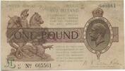 Großbritannien One Pound GB140 - Banknote Sankt Georg RAR -