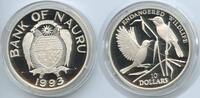 Nauru 10 Dollars Silber G0403 - Vögel Singvögel Endangered Wildlife Songbird PROOF RAR -