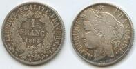 Frankreich 1 Franc Silber G8465 - France -