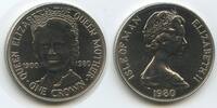 Insel Man - Isle of Man One Crown GS475 - 80th Anniversary of Queen Mother - Elizabeth II. -