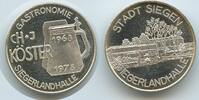 Deutschland Bundesrepublik Nordrhein-Westfalen Silbermedaillle M#5376 - Stadt Siegen Siegerlandhalle CH+J Köster Gastronomie -