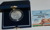 Italien Republik 10.000 Lire Silber GN566 - FIFA World Cup 1994 - Fussball WM U.S.A.'94 Italy -
