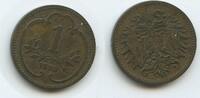Österreich Kaiserreich 1 Heller G3968 - Franz Joseph I. 1848-1916 Austria -
