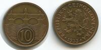 10 Haleru 1933 Tschechoslowakei G15854 - Czechoslovakia Scarce Year Fast Unzirkuliert