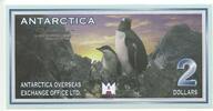 Antarctica Arktische Gebiete 2 Dollars GB375 - Banknote Pinguin Antarctica Fantasy banknote New Zealand -