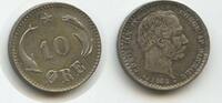 Dänemark 10 Öre Silber (10 Øre) G4852 - SEHR RAR Christian IX. 1863-1906 Denmark -